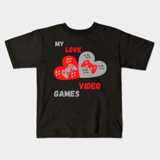 Valentine Video Games Kids T-Shirt